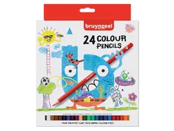 Kleurpotloden Bruynzeel Kids blister à 24 stuks assorti