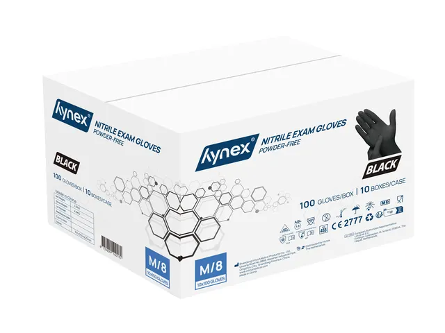Gant Hynex nitrile M noir 3,5g 100 pièces