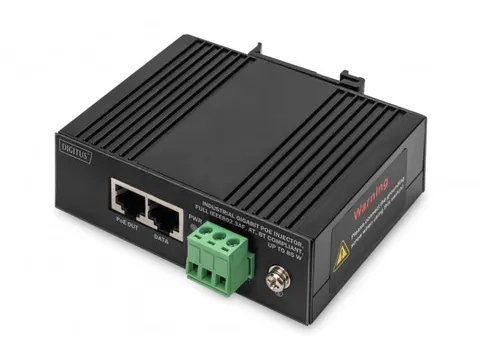 Industriële Gigabit PoE-injector IEEE802.3af, at, bt, tot 85W