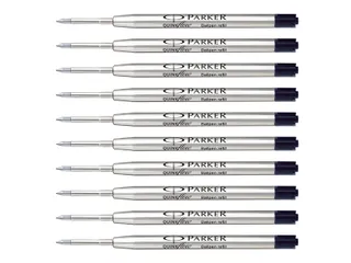 Balpenvulling Parker Quinkflow medium zwart blister à 10 stuks - 5