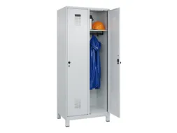 locker,HxBxD 1950x800x500mm,2vak,vak B 400mm,draaigrendel,voeten