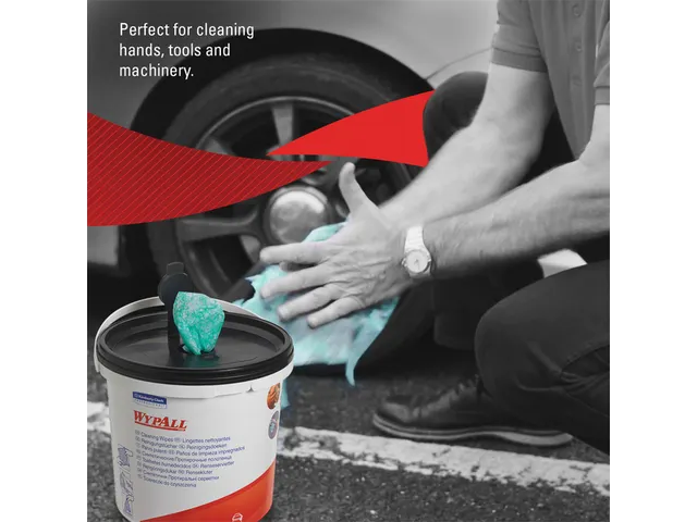 Reinigingsdoek WypAll 7775 27x27cm 90vel per emmer groen