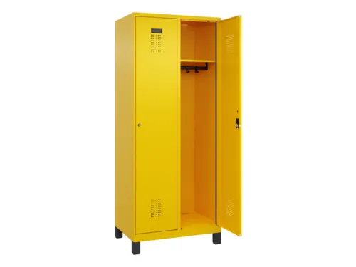 locker,HxBxD 1950x800x500mm,2vak,vak B 400mm,cil.-slot,voeten
