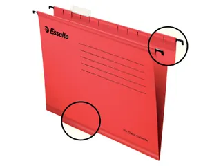 Hangmap Pendaflex Verticaal A4 V-bodem rood - 1