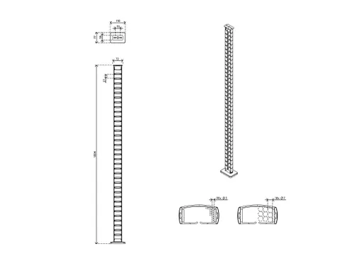 Addit kabelgeleider Grijs 34.472 Voor Zit-sta 130 cm