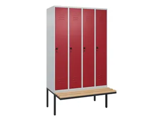 locker voor scheiding van kleding,HxBxD 2120x1200x815mm,4vak - 1