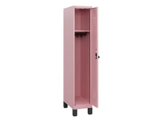 schoollocker,HxBxD 1630x300x500mm,1vak,vak B 300mm,draaigrendel,voeten - 1
