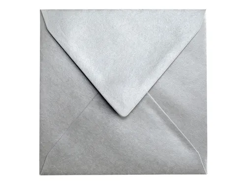 Envelop Papicolor 140x140mm Zilver Gegomd pak à 6 stuks