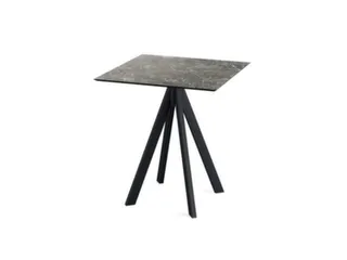 bistrotafel,HxBxD 730x700x700mm,rechthoekig,4voeten zwart - 1