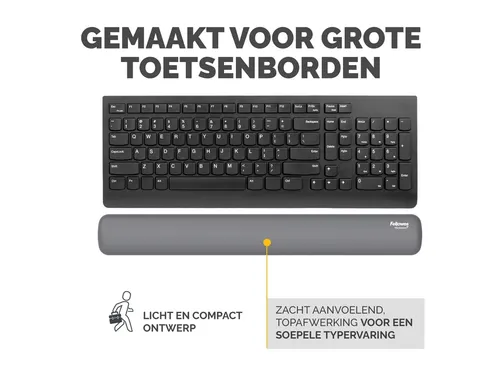 Polssteun Fellowes Breyta grijs 6x47cm