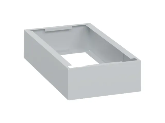 sokkel,HxBxD 100x250x500mm,kunststof,RAL7035,meerprijs