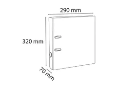 Ordner PVC Prem'Touc h A4 70 mm framboos