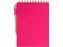 Bloc-notes spirale avec stylo rose ligné 15x22cm