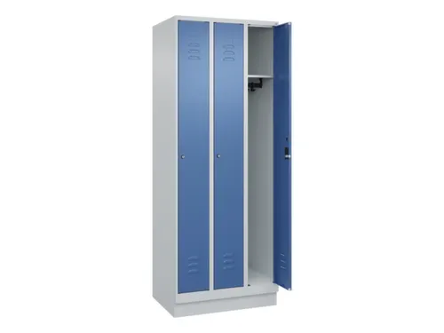 locker,HxBxD 1950x750x500mm,3vak,vak B 250mm,cil.-slot,sokkel