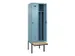 locker met bank,voor scheiding van kleding,HxBxD 2120x600x815mm,2vak
