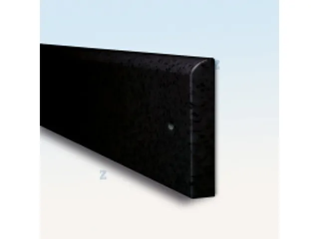muurbescherming,v. binnen,HxLxD 200x2060x20mm,PE,zwart,vastschroefbaar