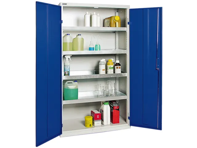 Milieukast Plaatstaal Grijs Blauw Aquatoxische Stoffen 1800x1000x500mm