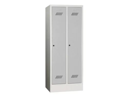 lockerkast v. kinderen,HxBxD 1600x630x500mm,2vak,RAL7035,front RAL5012