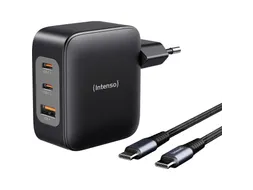 Power Adapter 100W 7810010 1xUSB-A 2xUSB-C GAN zwart