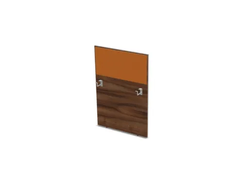 baliepaneel bureau aanbouw rechts NP-tiepolo nut BN3005-geel 800mm