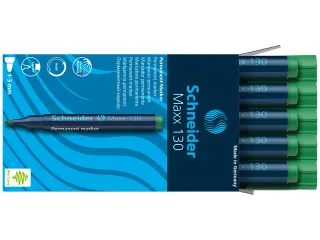 Marker Schneider Maxx 130 permanent ronde punt groen - 5