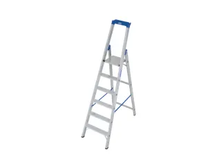 Ladder Aluminium Bordes H 1 40M 6Treden Incl. Bordes - 1