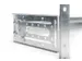 DIN-raildrager 4U 178x483x223mm verzinkt incl. hoge hoedrail verstelb.