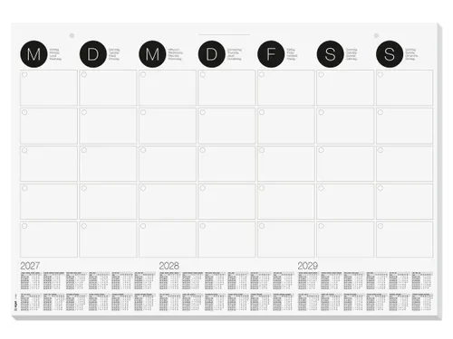 Designonderlegger Sigel muur- kalender/onderlegger 27/28/29 59,5x41cm