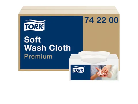 Tork 742200 Premium Zachte Wasdoek 1-laags Wit 30x32cm 1080 stuks