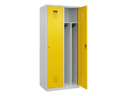 locker voor scheiding van kleding,HxBxD 1850x800x500mm,2vak