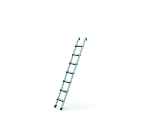 ladder,eenzijdig,7,treden,balk L 2,14m,geëloxeerd