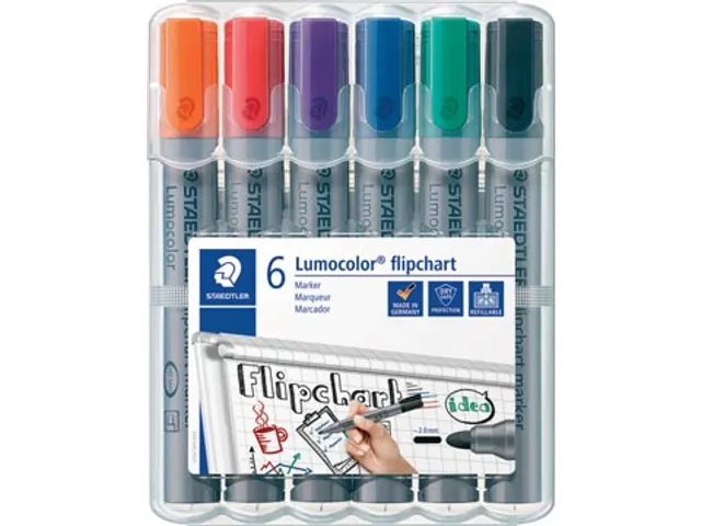 Staedtler Merkstift Lumocolor 6 Stuks