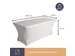 Hoes voor Tafel Wit Stretch Rechthoekig 180x75x74 cm