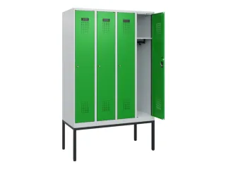 schoollocker,HxBxD 1950x1200x500mm,4vak,vak B 300mm,cil.-slot - 1