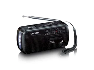 Lenco MCR-113BK Draagbare opwindbare noodradio, zaklamp en powerbank - 4