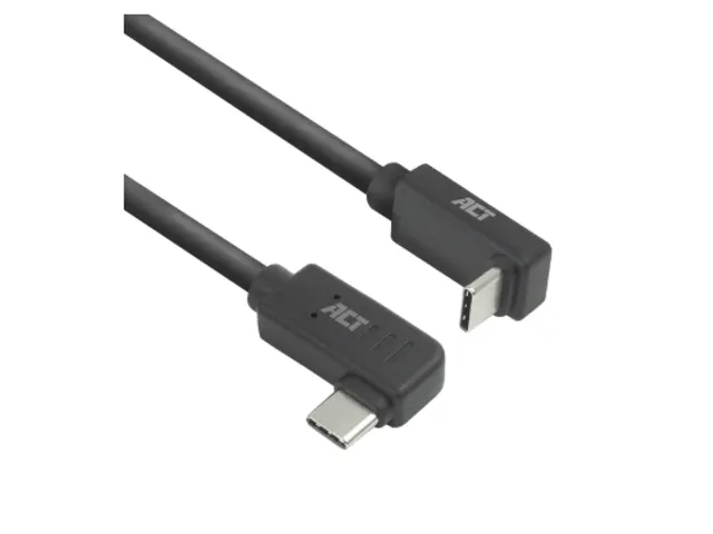 Câble ACT USB-C coudé gauche/droite USB-C coudé haut/bas 10Gbps 2m