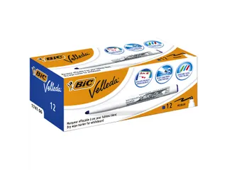 Whiteboardmarker Bic Velleda 1741 rond medium blauw - 5