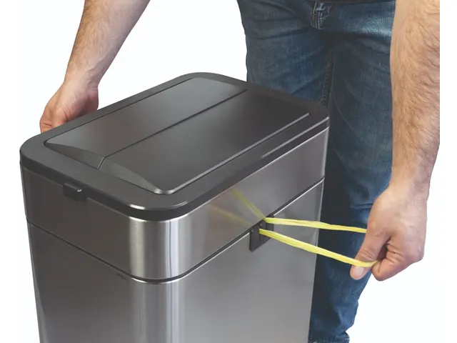 Pedaalemmer MAUL Wing 40 liter met vlinderdeksel rvs