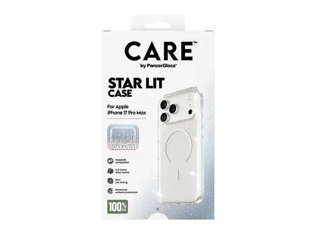 PanzerGlass CARE by Star Lit Case w. White MagSafe iPhone 17 Pro