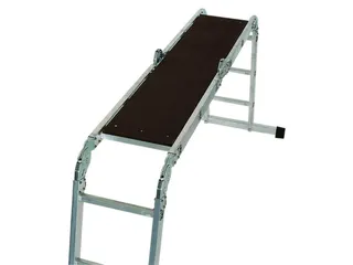 Werkbordes M. Houten Laag,V. Multifunctionele Vouwladder,Hout - 2