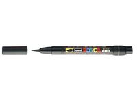 Brushverfstift Posca PCF350 Penseelpunt 1-10mm Zwart