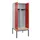 PBM-locker met bank,HxBxD 2120x800x815mm,2vak,vak B 400mm,draaigrendel