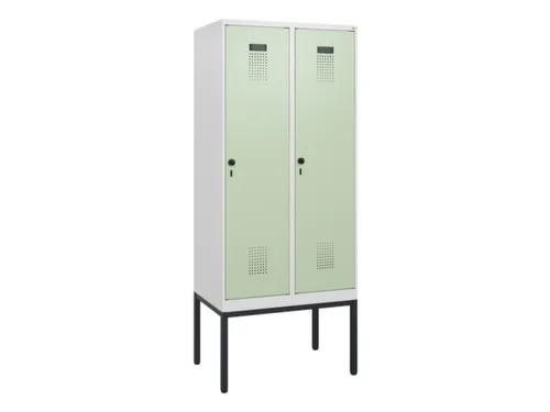 schoollocker,HxBxD 1950x800x500mm,2vak,vak B 400mm,draaigrendel