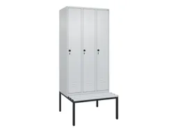 locker voor scheiding van kleding,HxBxD 2120x900x815mm,3vak