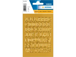Etiket Herma 4183 12mm Letters A-Z Goudfolie 56 stuks - 1