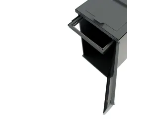 Modulaire Afvalbak met Deur en Zakhouder 85 liter Donkergrijs - 5