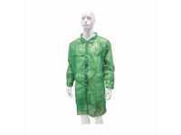Cmt Pp Non Woven Bezoekersjas Met Drukknopen Groen Maat XXL 100 Stuks
