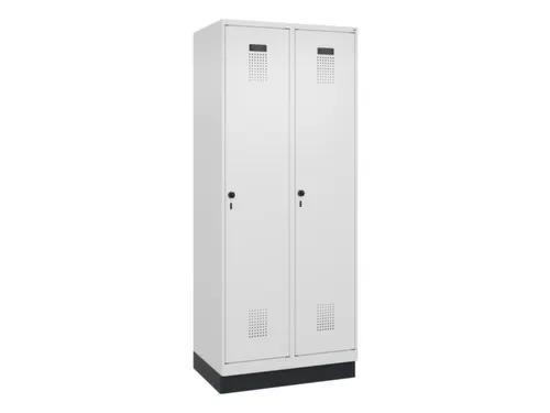 locker,HxBxD 1950x800x500mm,2vak,vak B 400mm,draaigrendel,sokkel