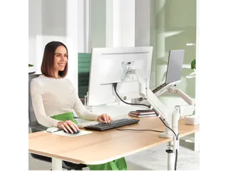 Monitor en laptoparm 2 Schermen Leitz Ergo grijs - 15