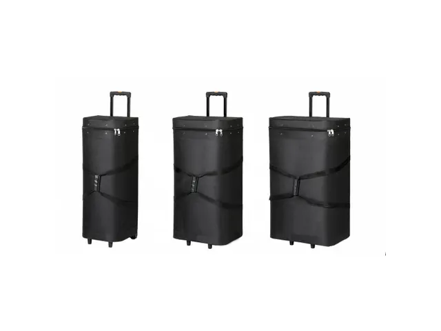 Beurswand Pop-Up Fabric Straight 2 x 3 met Trolley koffer